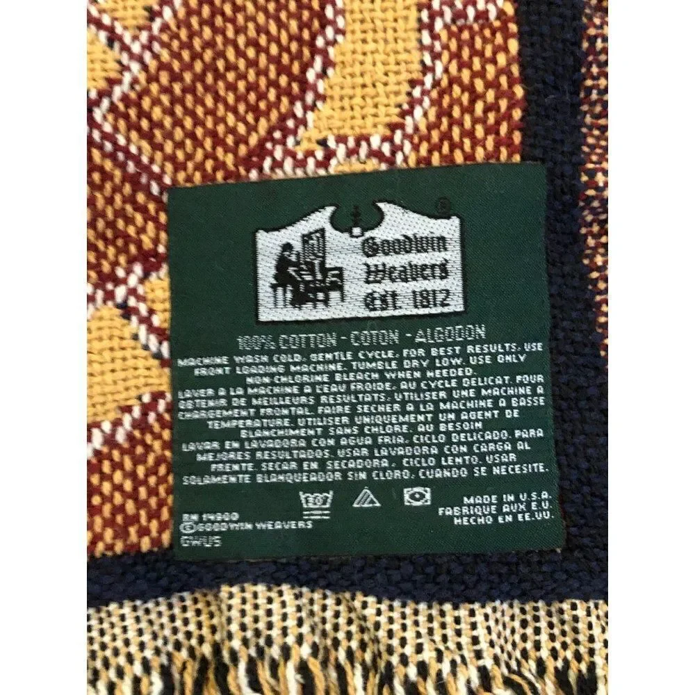 Goodwin Weavers Throw Christmas Nativity Holy Night Cotton 50